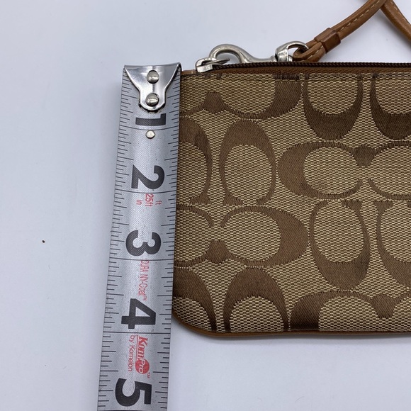 Coach Tan and Brown Wristlet - Picture 6 of 6